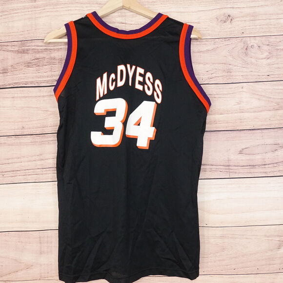VINTAGE PHOENIX SUNS CHAMPION USA MADE #34 ANTONIO McDYESS JERSEY YOUTH XL 18-20 - Picture 4 of 7